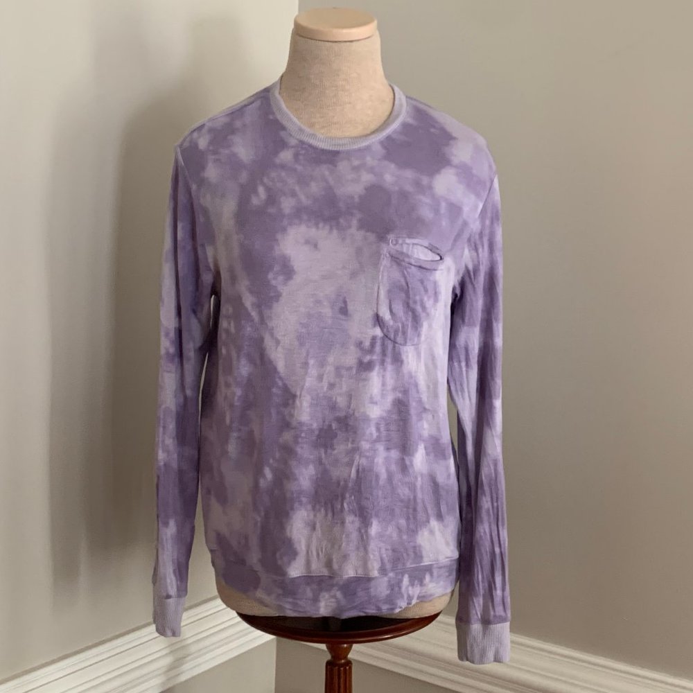 Stars Above Purple Tie-Dye Soft Long Sleeve Lounge Tee